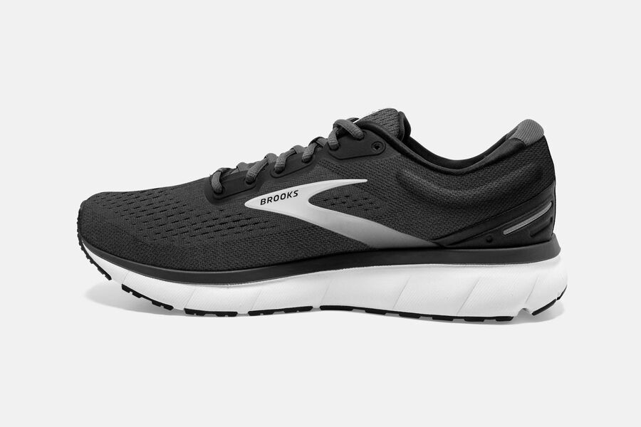 Brooks Israel Trace Road Running Shoes Mens - Black/Grey - XQJ-246593